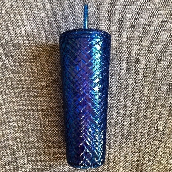 Starbucks Jeweled Diamond Blue Azure Holiday 2022 Ice Tumbler Venti Gift - Picture 12 of 14